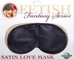 Satin Love Mask - Black