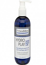 TitanMen Hydro Play Water Based Lubricant Glide 8 Ounce Pump